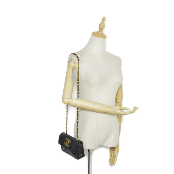 Chanel Decacoco Cocomark Bicolore Chain Shoulder Bag Black - Picture 8 of 8